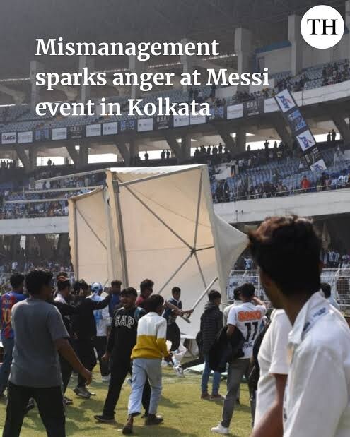 인도에서 메시때문에 관중 난동