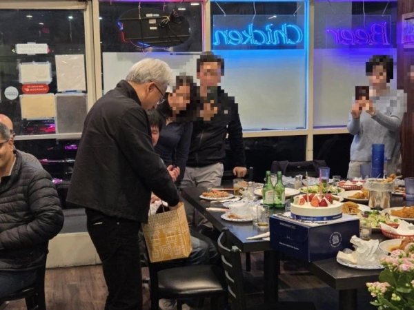 젠슨황 미국 근황 또 치맥파티