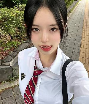 귀여운 여고딩의 혀놀림